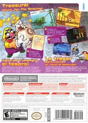 Wario Land- Shake It! box cover back